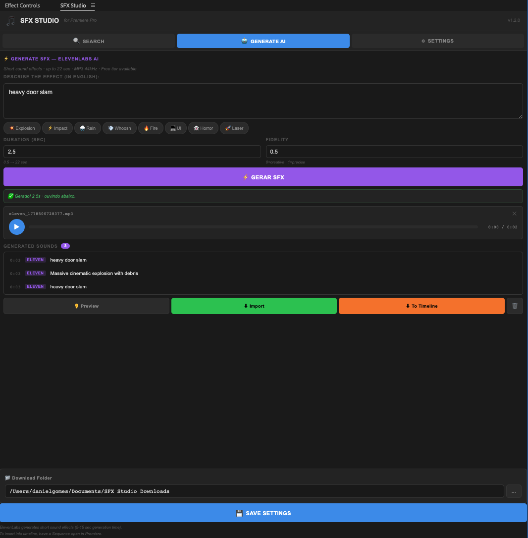 AI Sound List